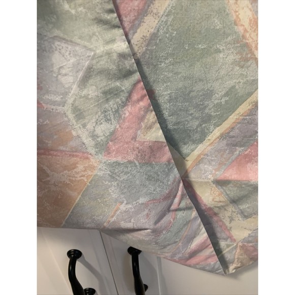 Vintage Wamsutta Standard Pillowcases Pair Abstract Southwestern Pastel Diamond - Picture 6 of 13